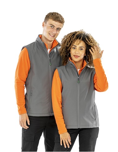 R-R902M-Mens Recycled 2-Layer Printable Softshell Bodywarmer
